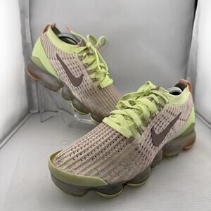 Nike Air Vapormax Flyknit 3 Barely Volt Pink Womens 6.5 Running Shoes AJ6910-700